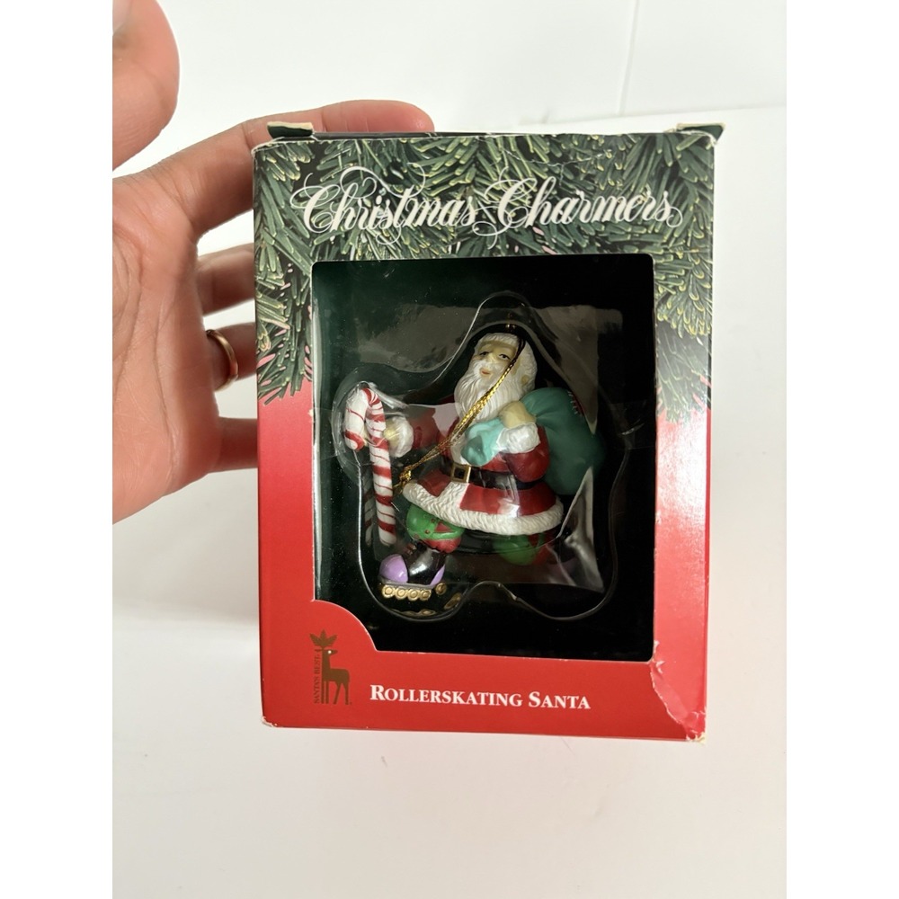 Christmas Charmers ROLLERSKATING SANTA First Edition Ornament‎ Santa's Best